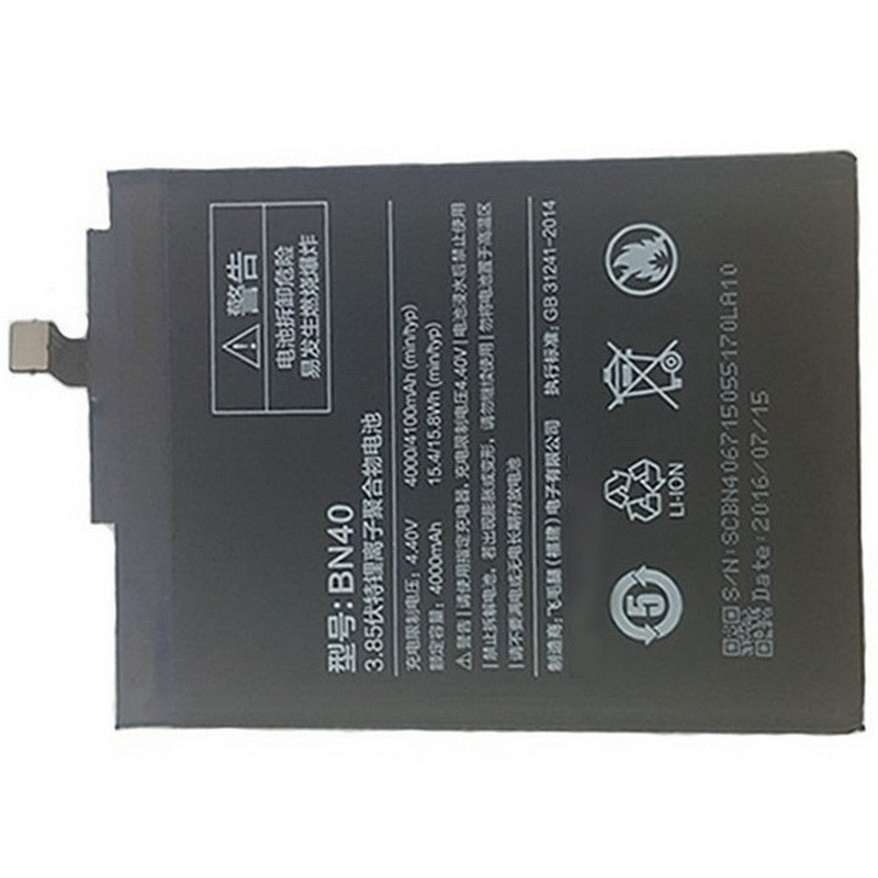 BN40 Xiaomi Redmi 4 / Redmi 4 Prime акумуляторна батарея якісна 4100mAh