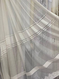 Тюль жакард заввишки 2,9 м. кремова