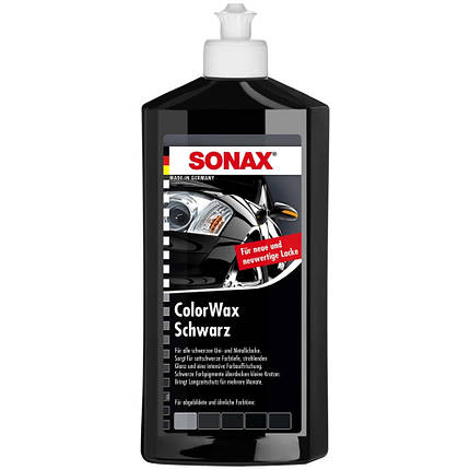Кольоровий віск чорний - Sonax ColorWax Schwarz, 500 мл. (298200), фото 1