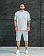 Літній чоловічий костюм оверсайз шорти та футболка, фото 2