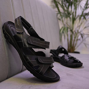 Зручні  чорні сандалі великого розміру 46, 47, 48, 49, 50