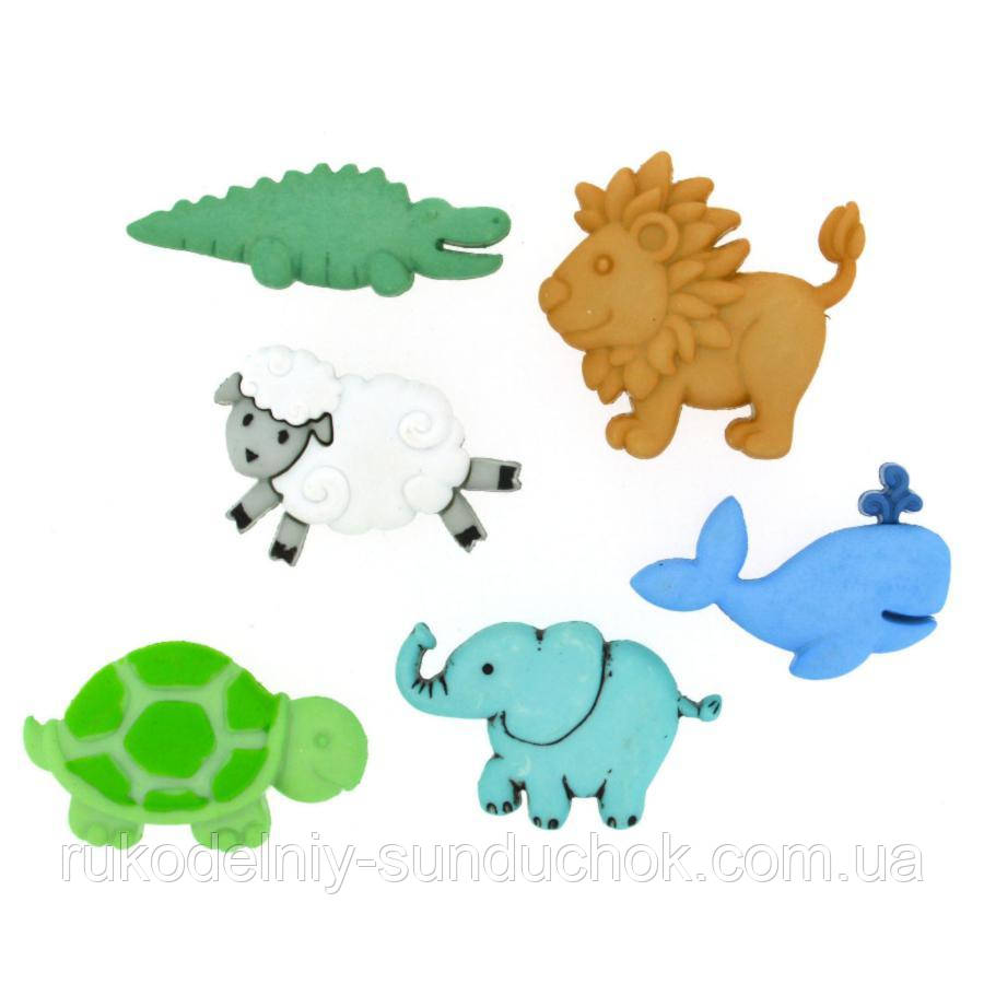 Декоративні ґудзики. Детенчата тварин 5171, фото 1