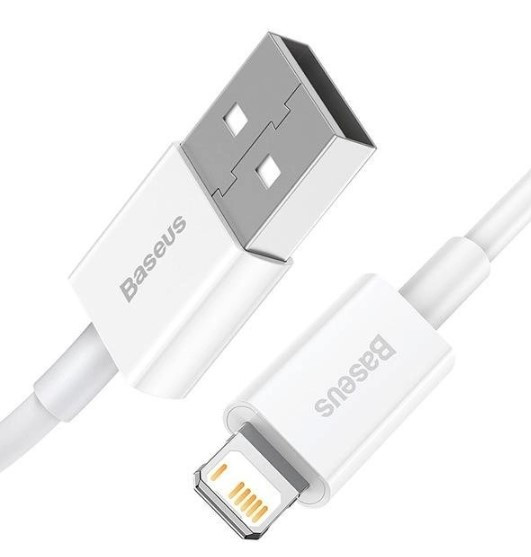 Кабель Baseus Superior Series Lightning 2.4A 0.25cm White CALYS-02, фото 1