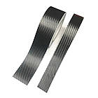 Захисна вінілова стрічка 3см х 5м, вуглецеве волокно, колір карбон. молдинг для дверей, порога, кузова., фото 5