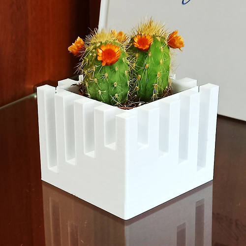 Купити Кашпо для кактусів та квітів "Вертикаль" внутрішній розмір 5,6*5 ...