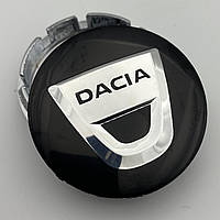 Колпачок Dacia черные/хром 56мм 52 мм
