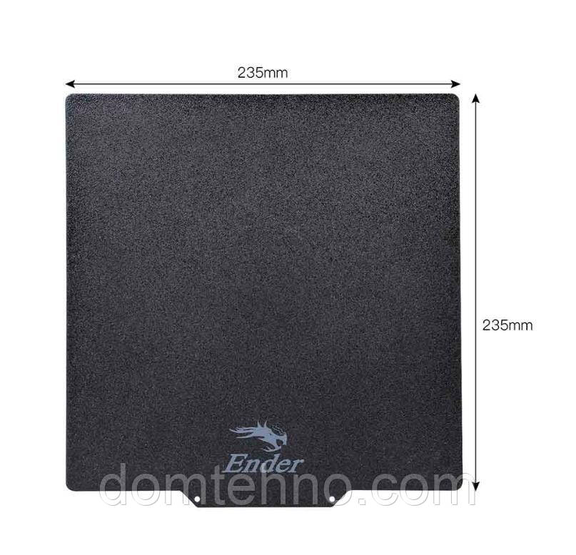 Магнітна гнучка сталева пластина PEI ENDER, CREALITY 235*235*0,4 мм 4004090070, фото 1