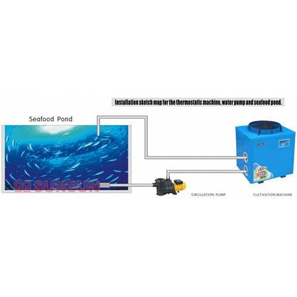 Холодильник для аквариума с цифровым дисплеем SunSun HYH- 0.25D-D, фото 2