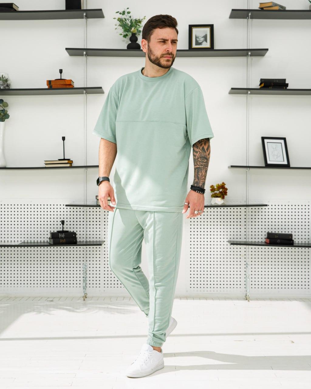 Літній чоловічий костюм футболка і спортивні штани, фото 1