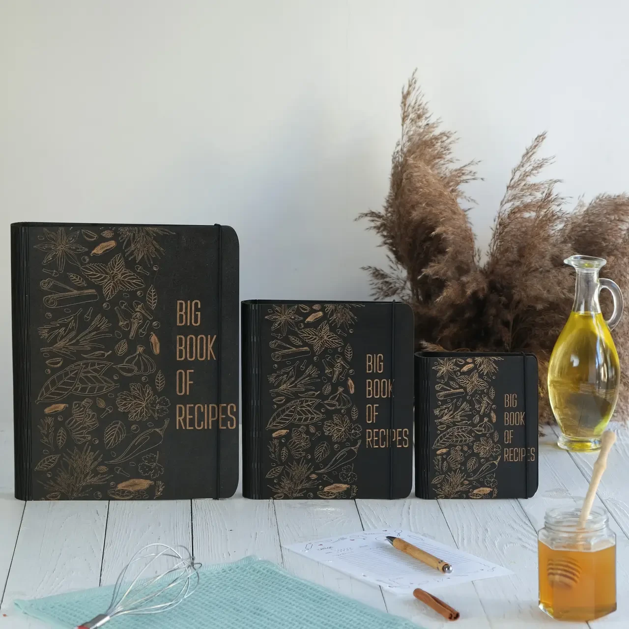 Книга для записів кулінарних рецептів "Big book of recipes" А4 31х23см, фото 1