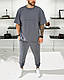 Чоловіча оверсайз футболка і штани сірі, фото 3