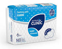 Гигиенические прокладки Normal Clinic Comfort Classic Super silk&dry 6 шт