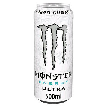 Напій енергетичний Monster Energy Ultra White, 500 мл, 12 шт/ящ