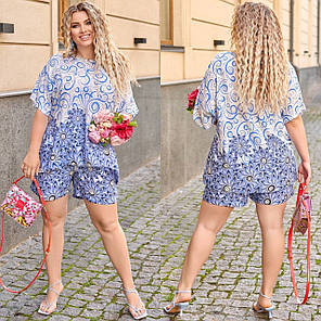 Костюм із шортами жіночий БАТАЛ, фото 2