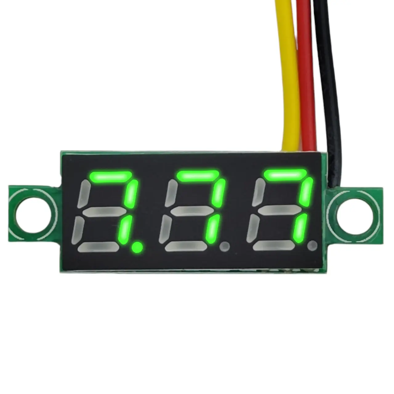 Вольтметр цифровий DC 0-100V 0.28", зелений, три дроти