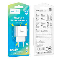 Адаптер сетевой HOCO Leisure single port charger C106A |1USB, 10.5W/2.1A|