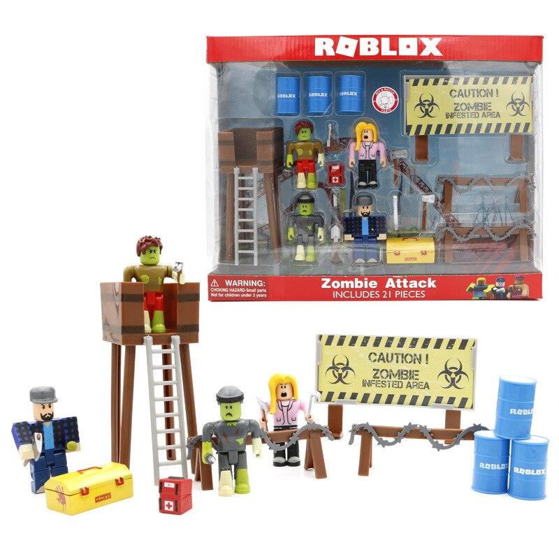 Набір колекційних фігурок Роблокс Атака Зомбі з аксесуарами Roblox Zombi