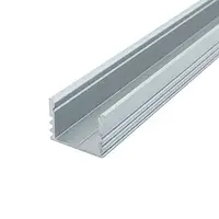 Профиль для LED ленты алюминиевый ЛП-12 анодированный + прозрачный рассеиватель (2 м)