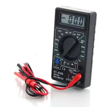 Цифровий мультиметр DT-830B тестер + щупи чорний