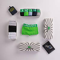 Набор мужских трусов "Lacoste" Лакоста, в подарочной упаковке, 3 шт./уп. (арт. U7) 3, XL, Зелёный