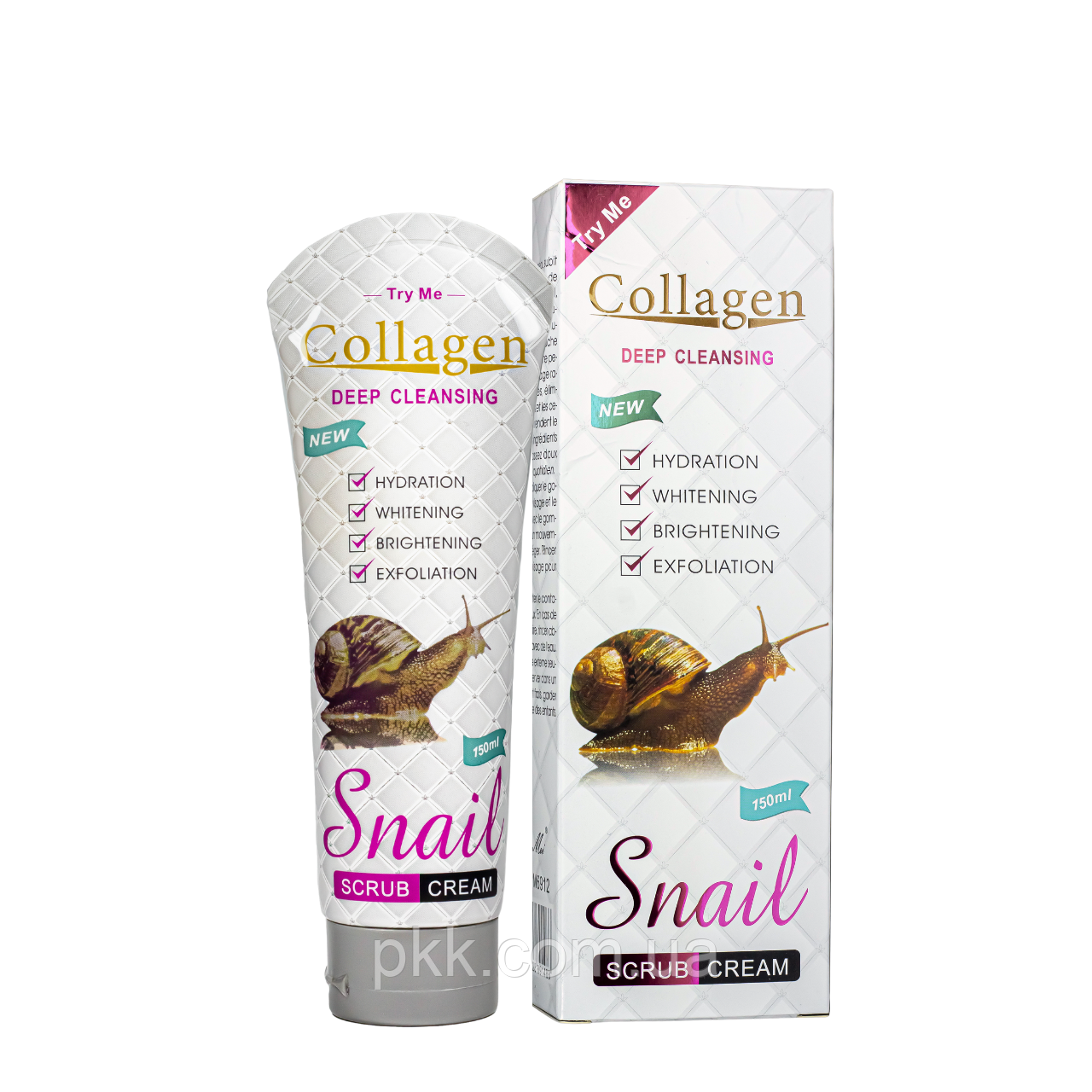 Cкраб для обличчя Collagen Snail Scrub Cream Deep Cleasing 150 мл PM6912