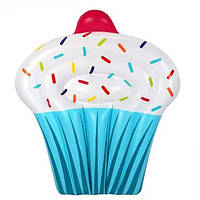 Матрац надувний "Торт" 150x120x20 Блакитний