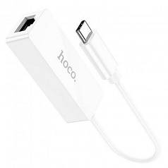 Перехідник Type-C на RJ45 HOCO Acquire UA22 Type-C на Ethernet White (N019920)