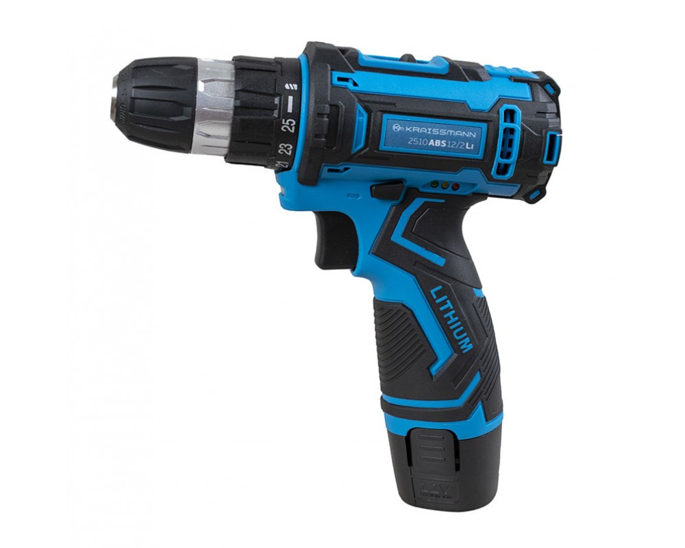 Шуруповерт акумуляторний KRAISSMANN 2510 ABS 12/2 Li