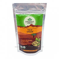 Чай без кофеїну Тулсі Джинджер Органік Індія Tulsi Ginger, Organic India, 100 грамів.