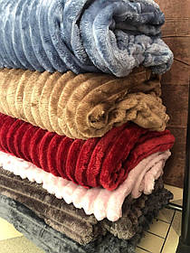 Плед - покривало Євро розмір 200*230 Різні кольори