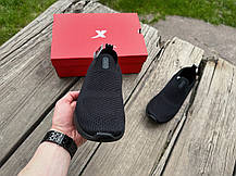 Чоловічі літні оригінальні кросівки мокасини дихаючі Xtep Urban Shoes 978119390018 Black чорні, фото 5