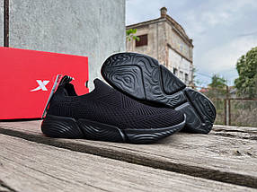 Чоловічі літні оригінальні кросівки мокасини дихаючі Xtep Urban Shoes 978119390018 Black чорні