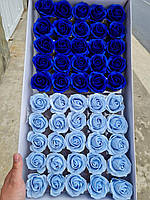 Мыльные розы ЛЮКС 4-слойные (микс № 465) для создания роскошных неувядающих букетов и композиций из мыла