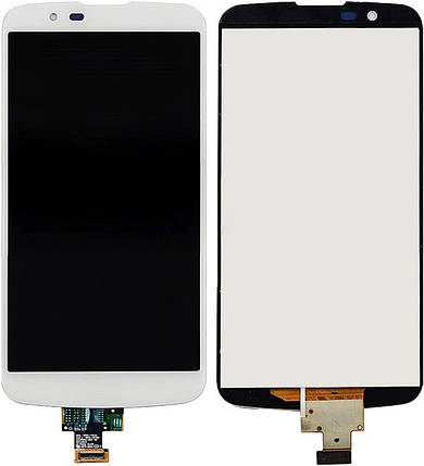 Дисплей для LG K10 LTE (K420N/K430/K430DS) + сенсор White, фото 3