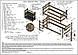 Ліжко двоярусне Дарина 80х190 без ящиків, фото 3