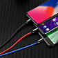 USB кабель 3в1 Micro USB/Lightning/Type-C Baseus Three Primary Colors | 0.3m, 3.5A | Black, фото 4
