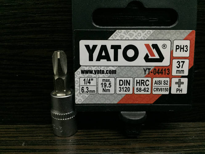 Купить Бита PHILIPS PH3 1/4 YATO YT-04413, цена 40 ₴ — Prom.ua (ID ...