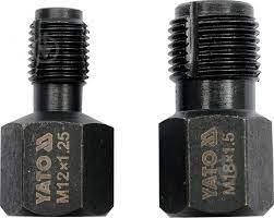 Мітчики для ремонту різьби лямбда-зонду YATO, M12x1,25 і M18x1,5 з 6-гран. приводом, 2 шт.