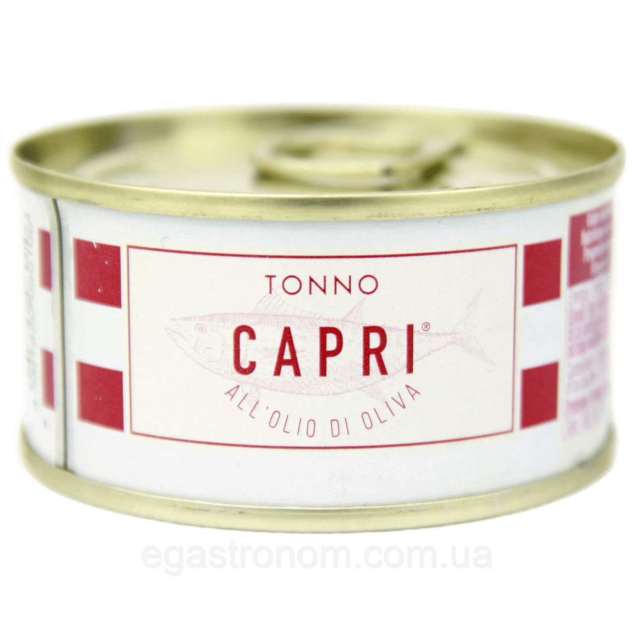 Тунець в оливковій олії Капрі Capri all olio di oliva 80g 96шт/ящ (Код: 00-00006376)