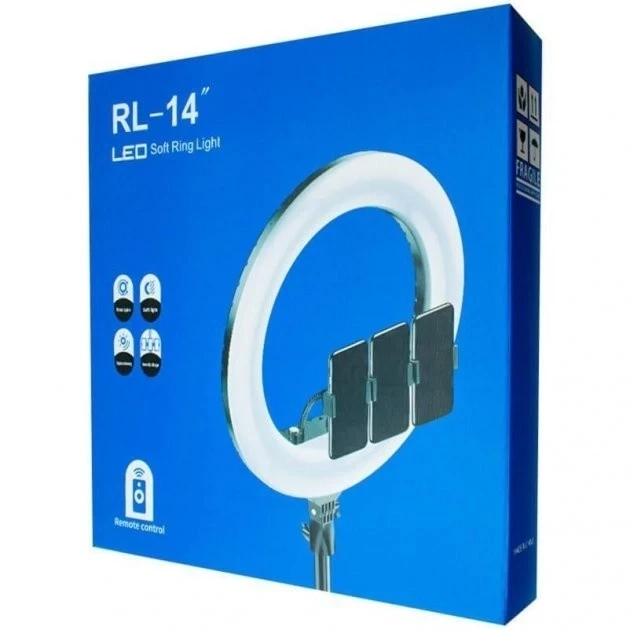 Світлодіодна лампа для фото- та відеознімання LED лампа RL-14 Soft Ring 36 см 36 W Оригінал