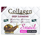 Маска для обличчя Collagen Snail біла глиняна 150 г, фото 6