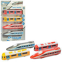 Детский игровой набор транспорта 868-1D 4 штуки в наборе поезд-локомотив
