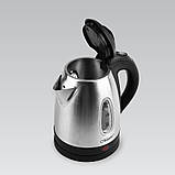 Електричний чайник металевий 1.2 л дискової Maestro MR-046 Електрочайник із неіржавкої сталі 2000 Вт, фото 3
