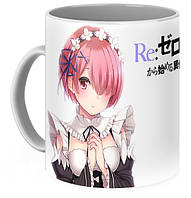 Кружка GeekLand Re:Zero. Жизнь с нуля в альтернативном мире Ram и Rem RZ.02.02 "Gr"