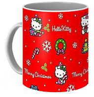 Кружка GeekLand Хелло Китти Hello Kitty Merry Christmas HK.02.02 "Kg"