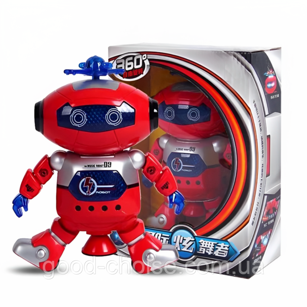 Робот детский танцующий Dance 99444-2, Красный / Интерактивная игрушка танцующий робот на батарейках - фото 8 - id-p1849111051