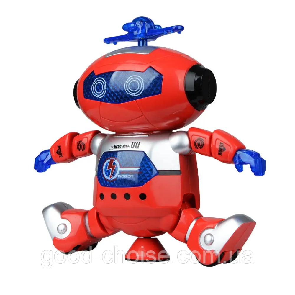 Робот детский танцующий Dance 99444-2, Красный / Интерактивная игрушка танцующий робот на батарейках - фото 3 - id-p1849111051