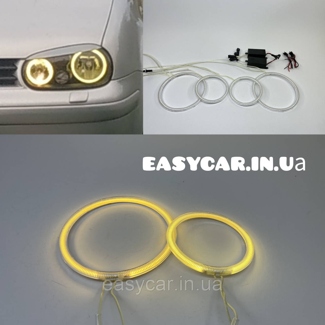 Ангельські оченята CCFL на WV Golf MKIV, Golf 4 Червоні, фото 1