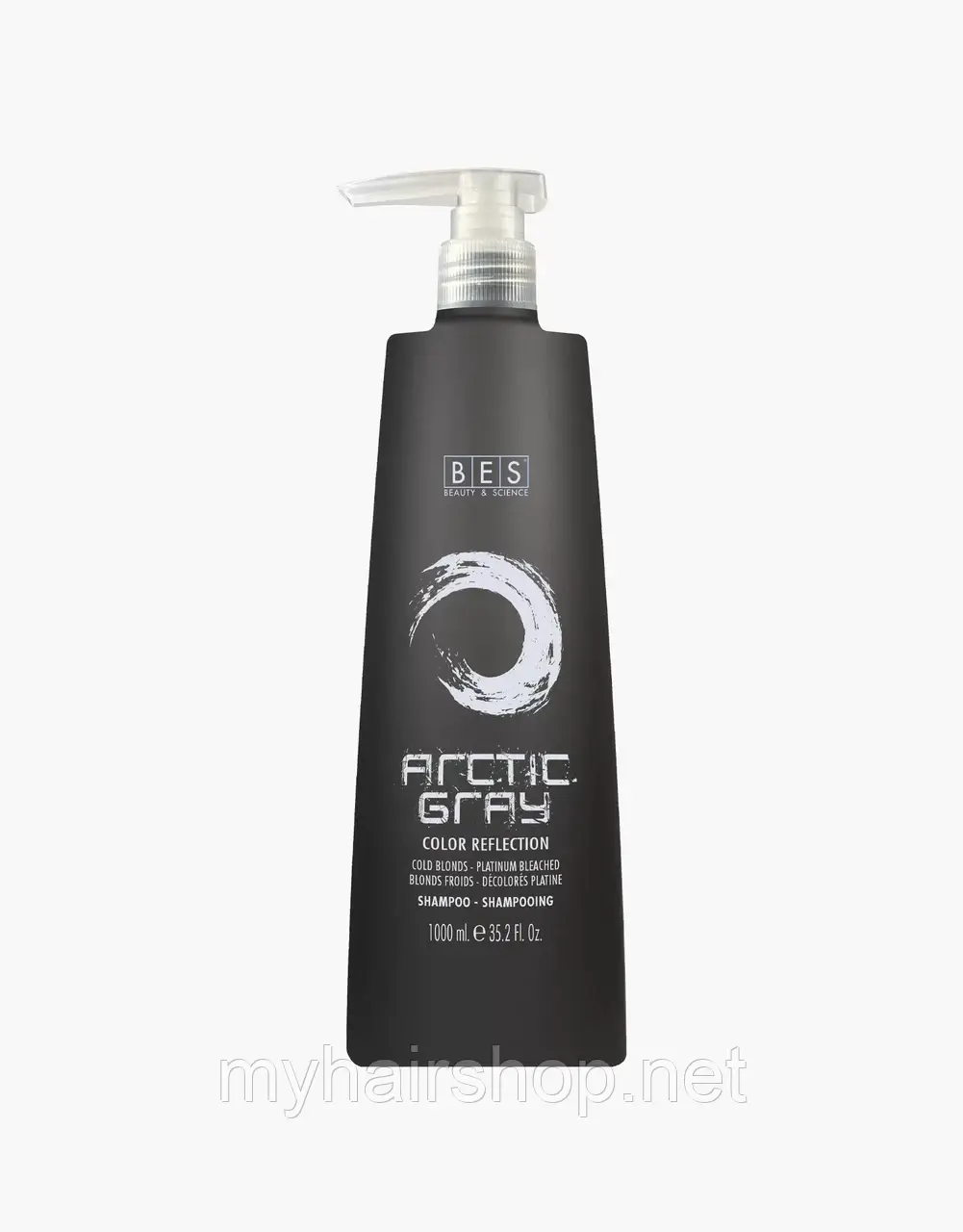 Шампунь тонуючий BES Color Reflection Arctic Gray shampoo 1000 мл