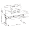 Парта-трансформер для школи Cubby Iris II Grey, фото 6